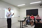 Visita do Prof. Dr. Jader Souza, PHD em Aprendizagem Organizacional aos Alunos de Administração Matutino.