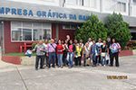 Alunos de administração e publicidade visitam a EGBA (Empresa Gráfica da Bahia)